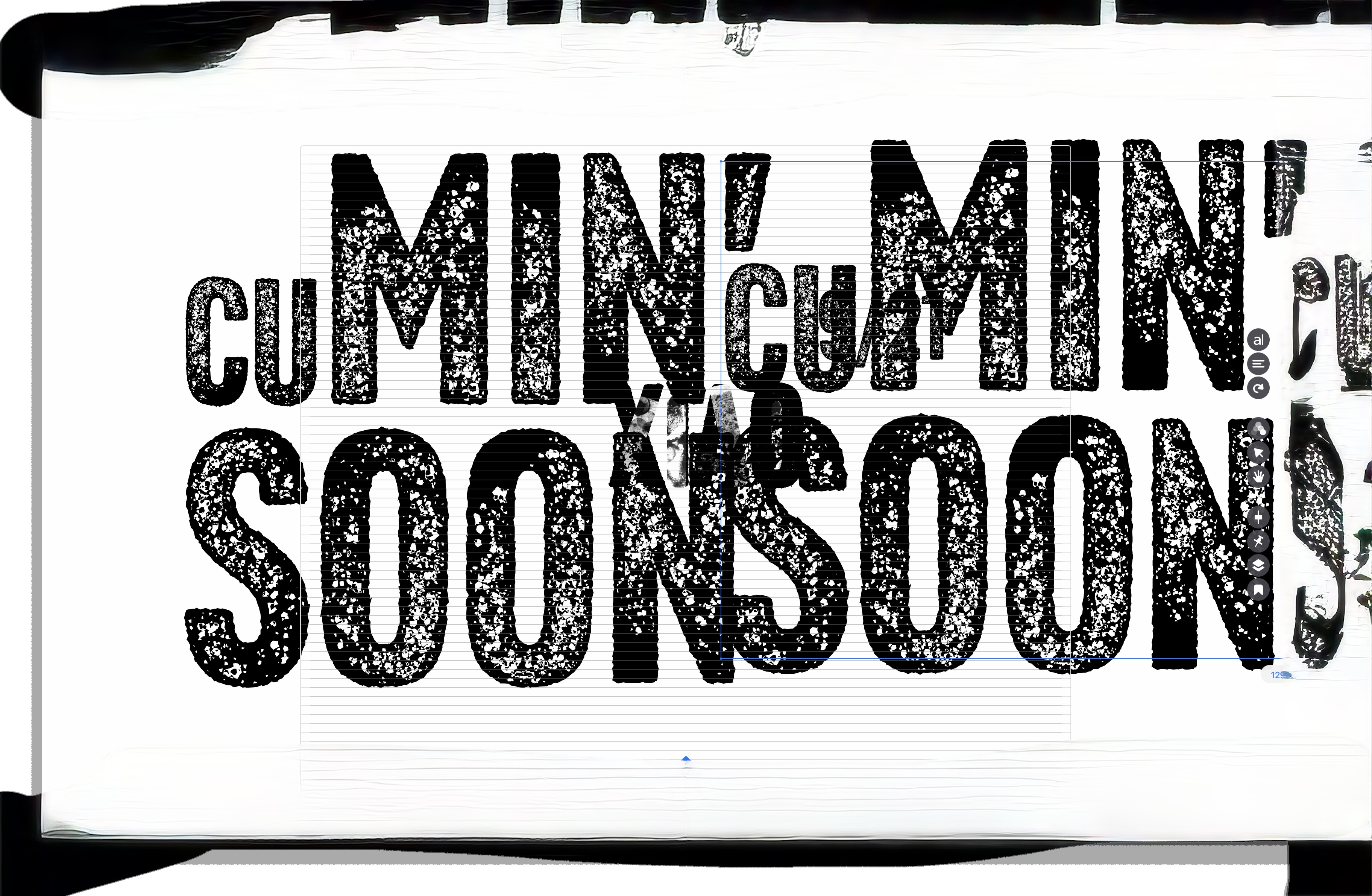 Design asset flashing between color and black & white